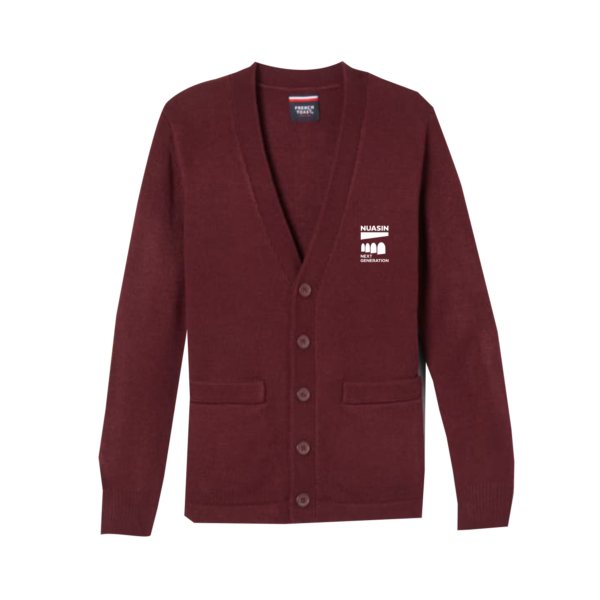 Nuasin Middle - Maroon Cardigan
