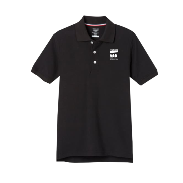 Nuasin Middle - Black Short Sleeve Polo