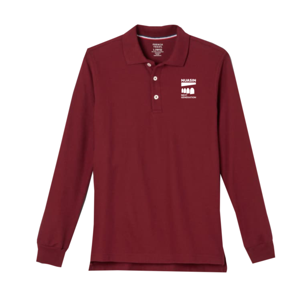 Nuasin Elementary - Maroon Long Sleeve Polo