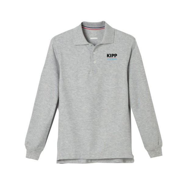 KAMS - Gray Long Sleeve Polo